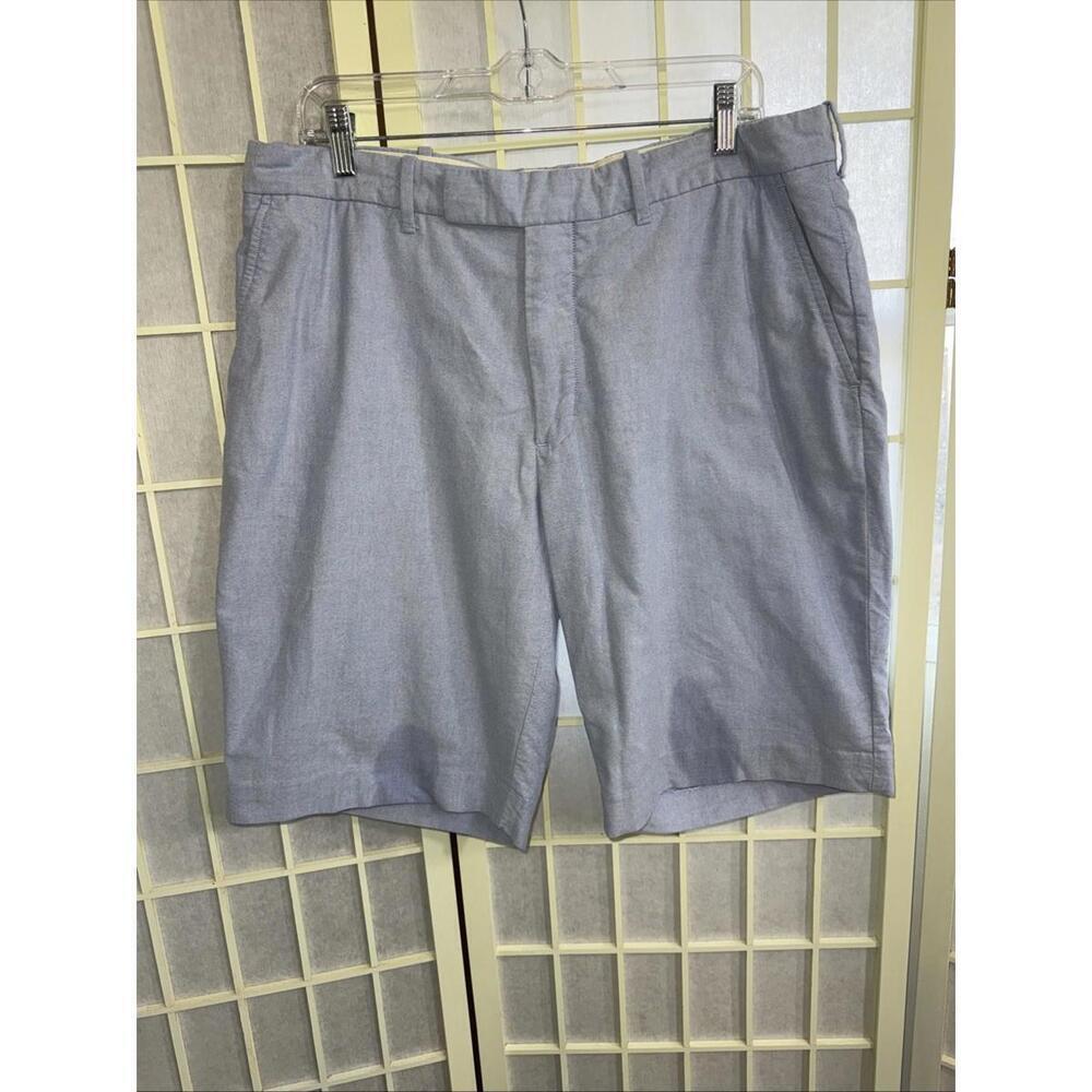 Polo Ralph Lauren Preppy Business Casual Quiet Luxury Chambray Cotton Shorts 36